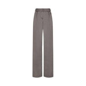 Serena Bute Satin Boyfriend Trouser 25 - Charcoal - NWT